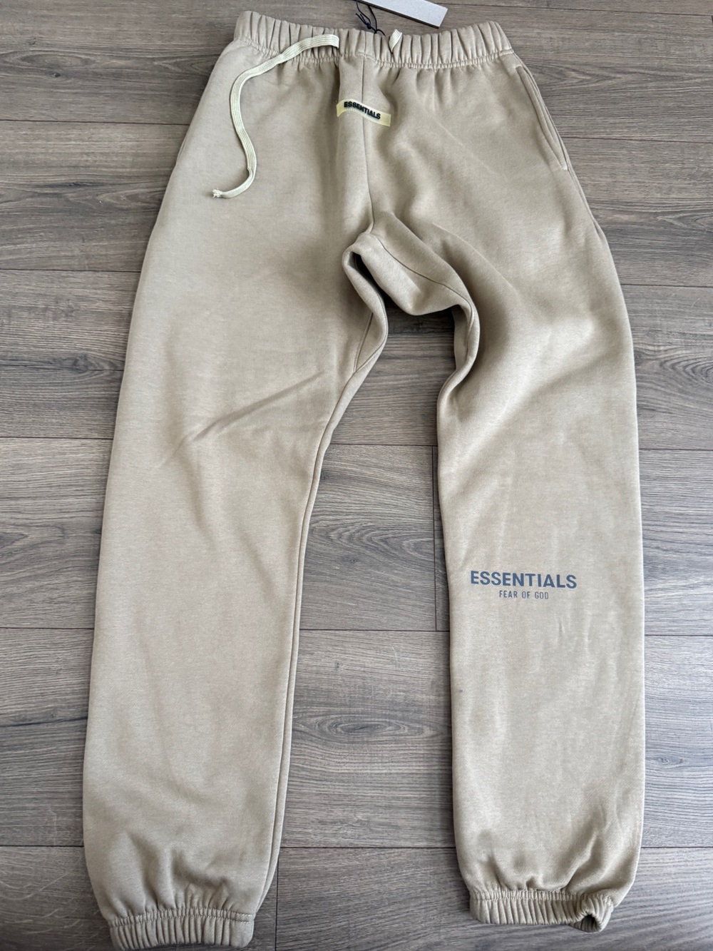 Fear of God Essentials Beige Joggers
